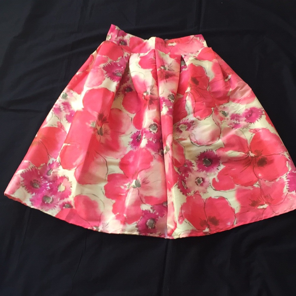 New Cents of Style Floral Cupcake Skirt Tea Length